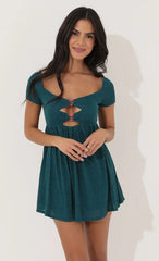 Heart Breaker Dress In Green