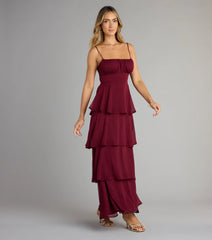 Evening Soirée Chiffon Maxi Dress