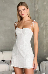 Penny Lane White Sequin Mini Dress