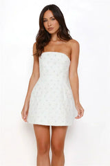 Palace Promenade Strapless Mini Dress White