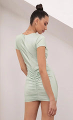 Shirt Dress In Light Sage